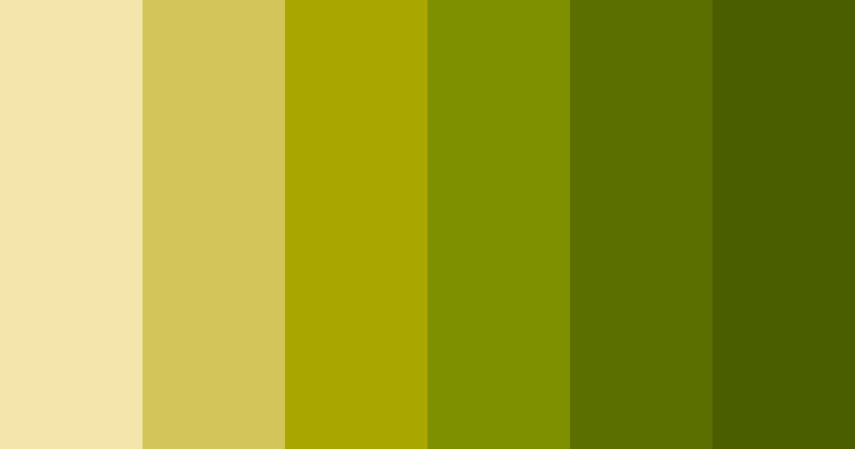 Download shades of yellow color palette PNG image (landscape)