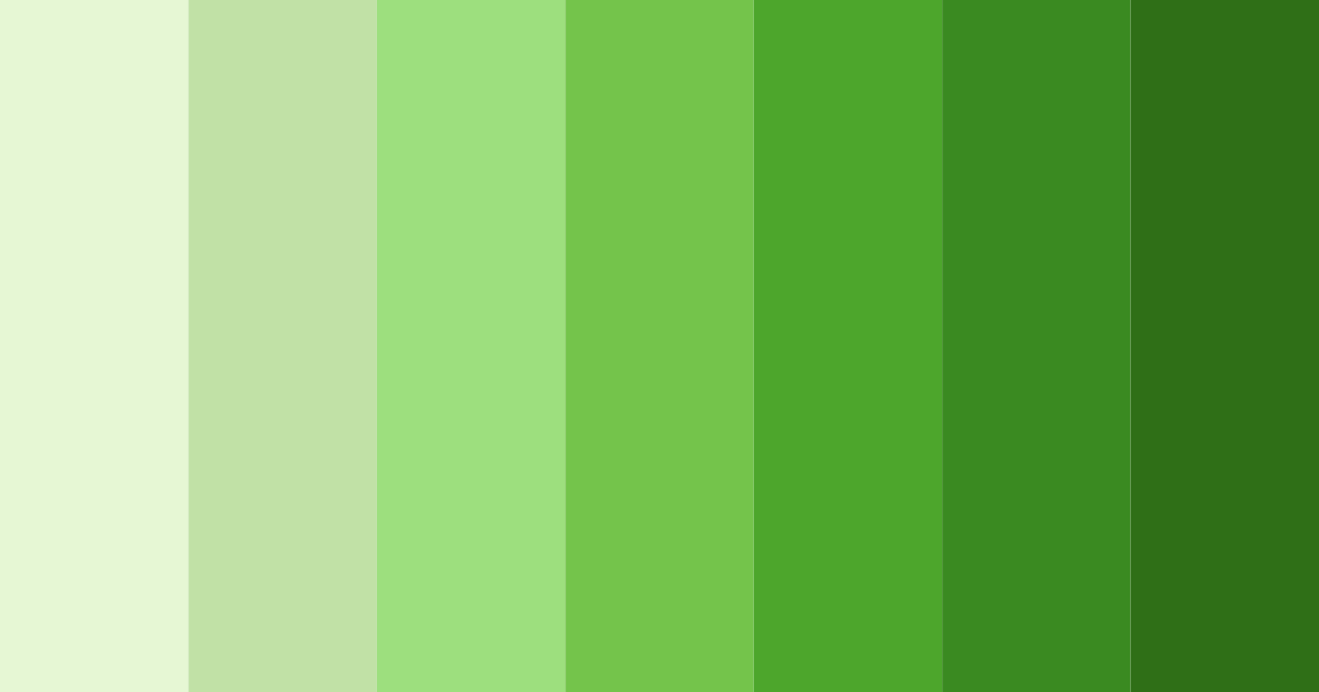 Download garden of greens color palette PNG image (landscape)