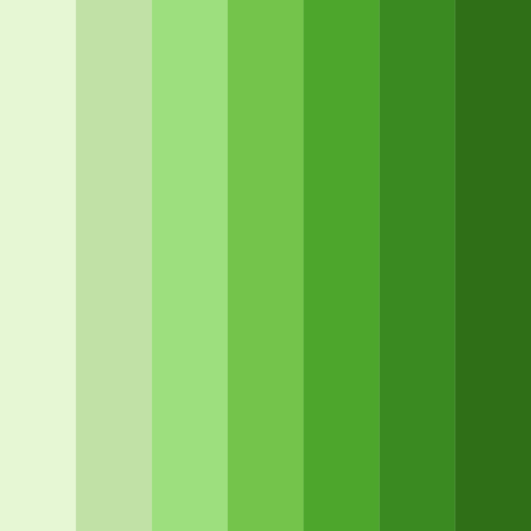 Download garden of greens color palette PNG image (square)