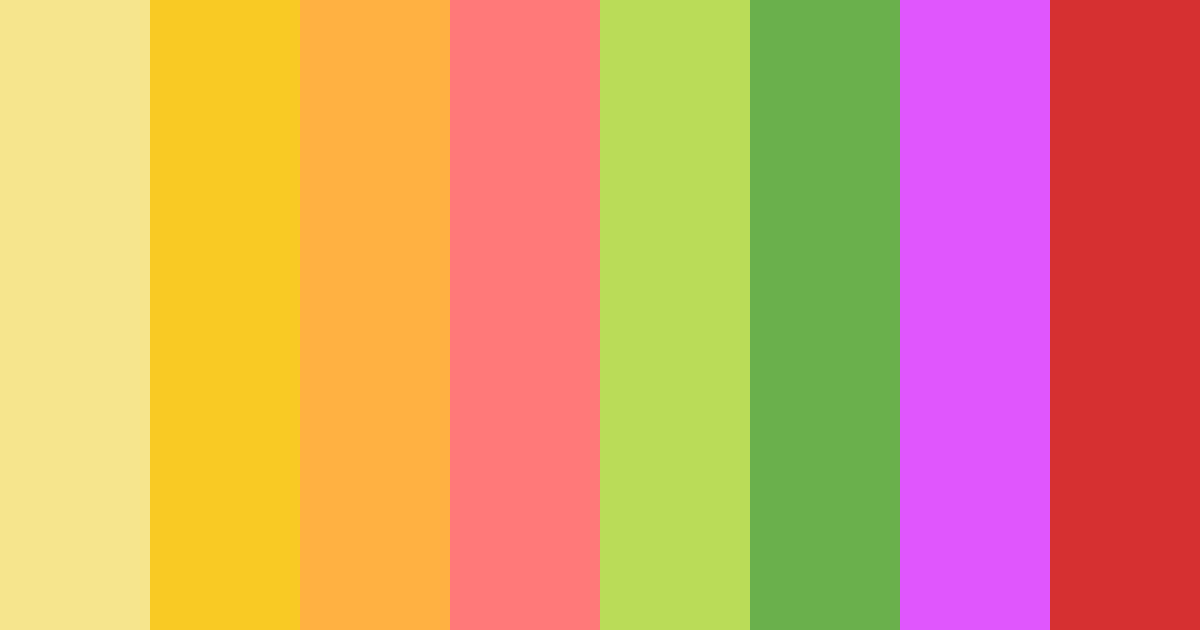 Download flat yellow color palette PNG image (landscape)