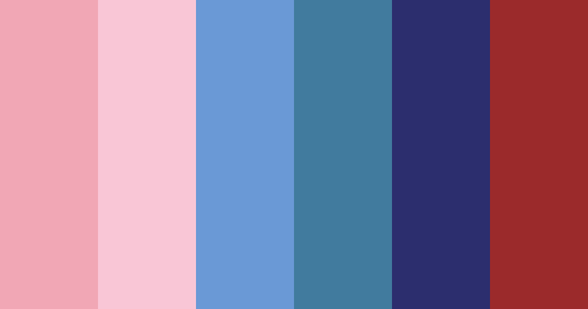 Download crimson azure harmony color palette PNG image (landscape)