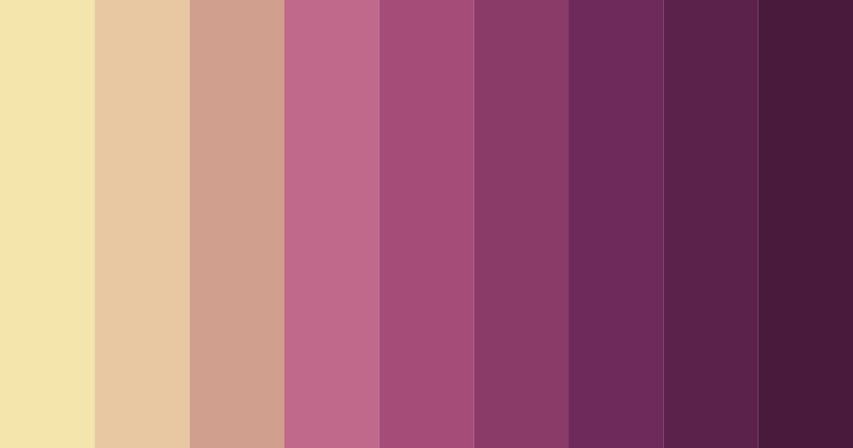 Download velvet sunrise color palette PNG image (landscape)