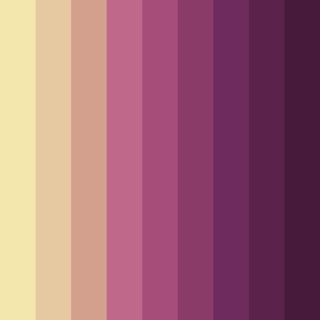 Download velvet sunrise color palette PNG image (square)