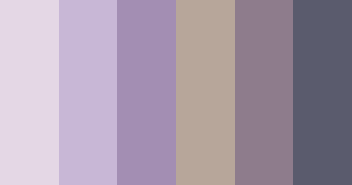 Download lavender whispers color palette PNG image (landscape)