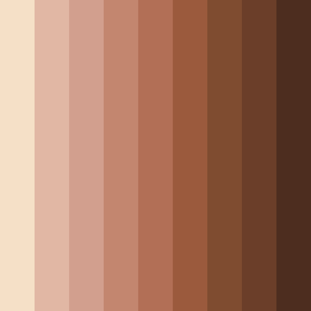 Download caramel whispers color palette PNG image (square)