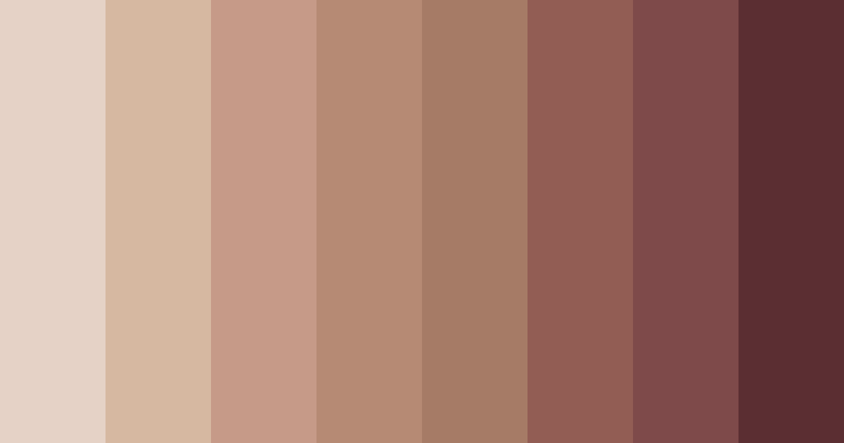 Download rustic rosewood color palette PNG image (landscape)