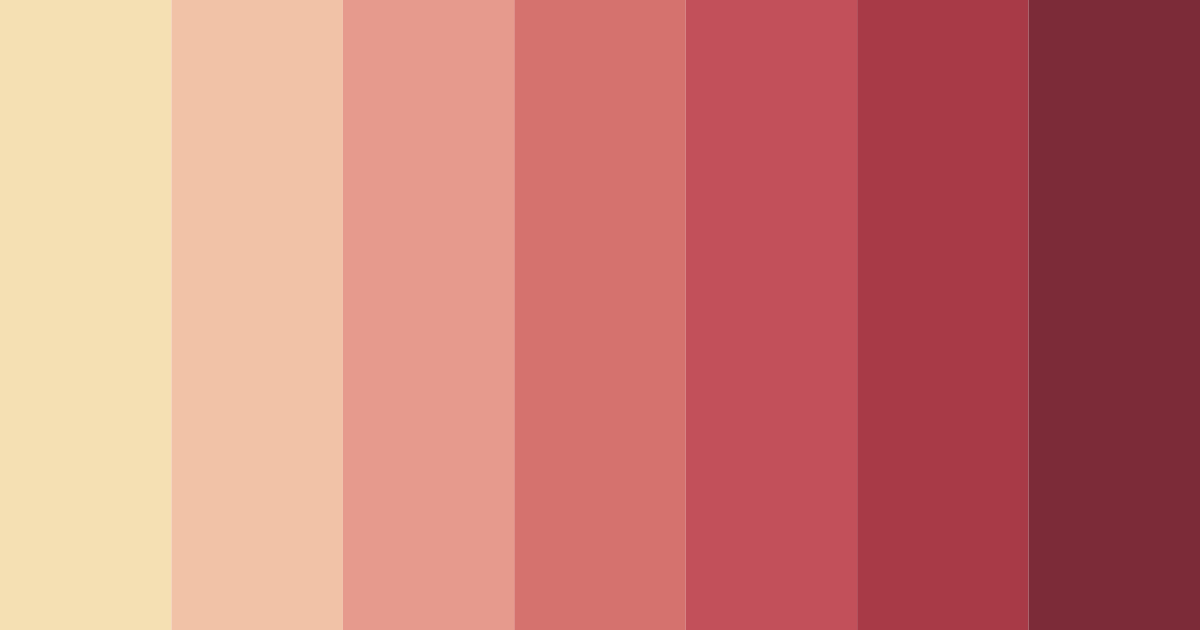 Download sunset romance color palette PNG image (landscape)