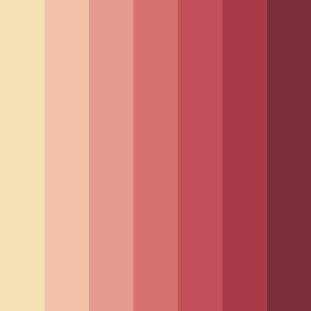 Download sunset romance color palette PNG image (square)