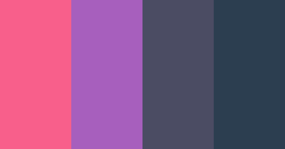 Download neon pink dreams color palette PNG image (landscape)