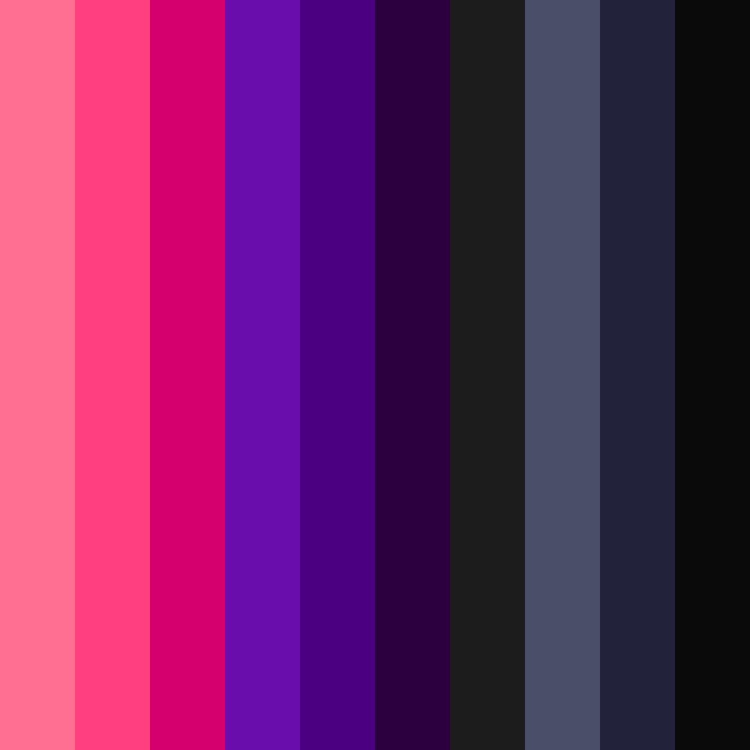 Download neon pink and dark purple dream color palette PNG image (square)