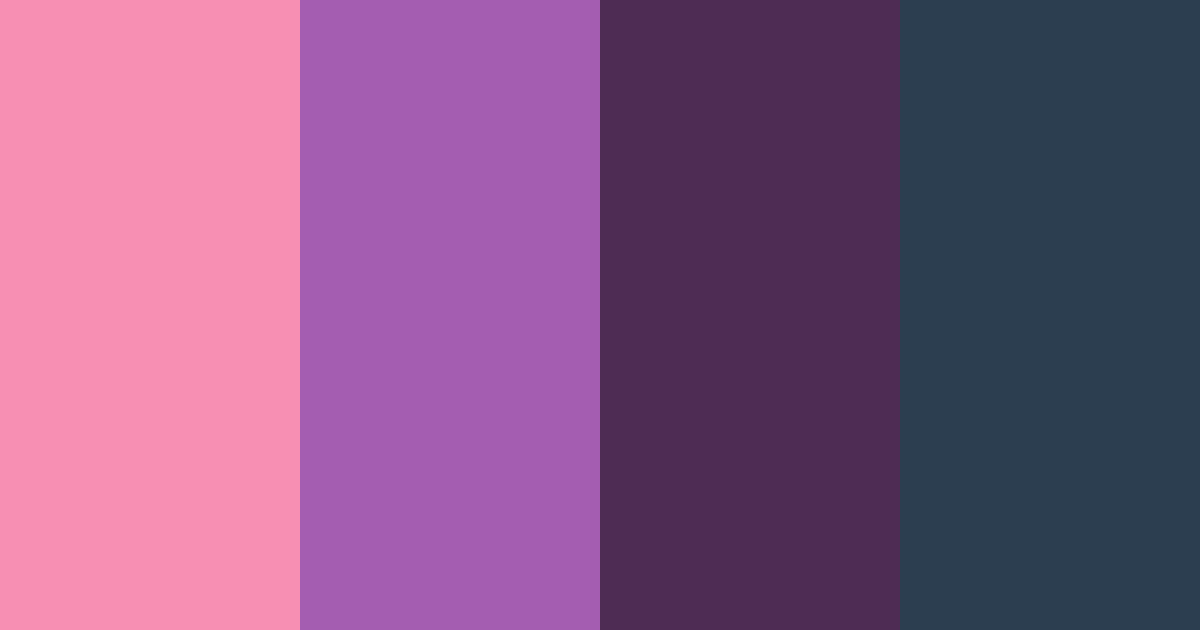 Download vibrant pink and dark purple color palette PNG image (landscape)