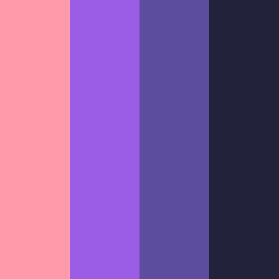 Download mystical blossoms color palette PNG image (square)