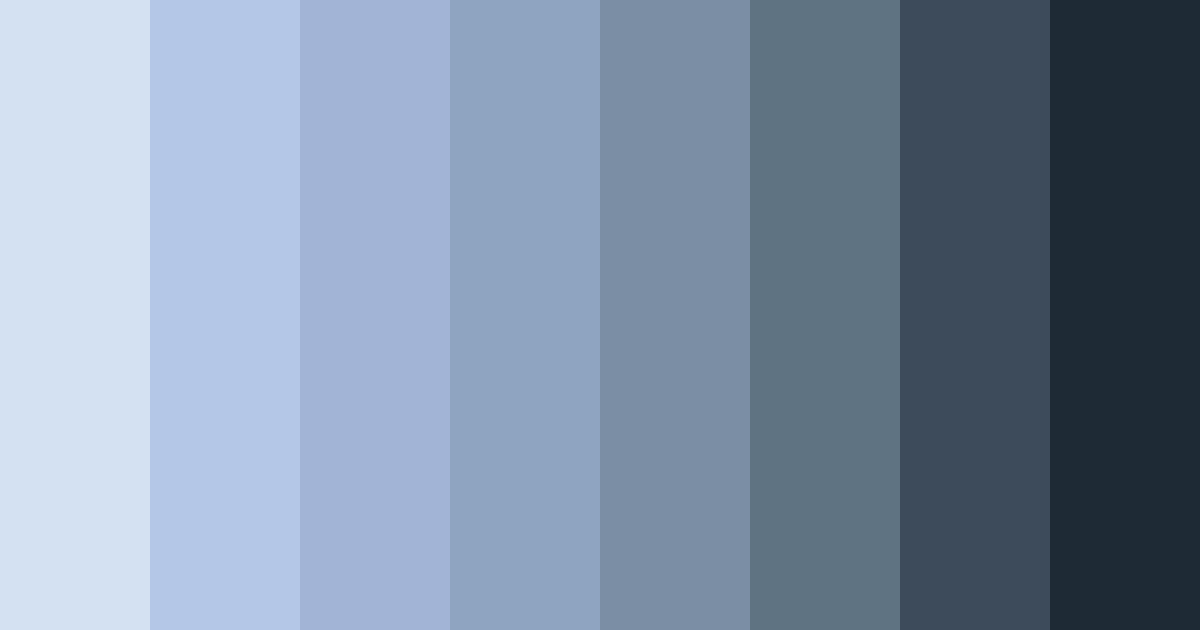 Download serenity in shades color palette PNG image (landscape)