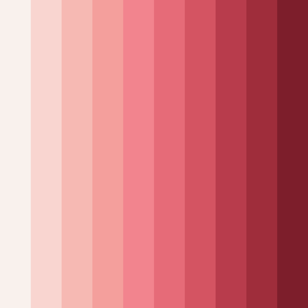 Download shades of pink color palette PNG image (square)