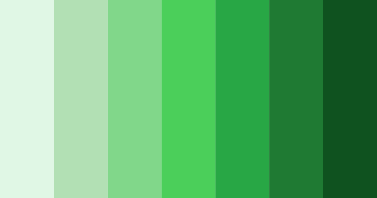 Download lime green shades color palette PNG image (landscape)