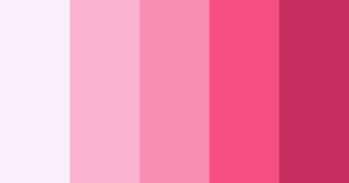 Download pink hello kitty color palette PNG image (landscape)