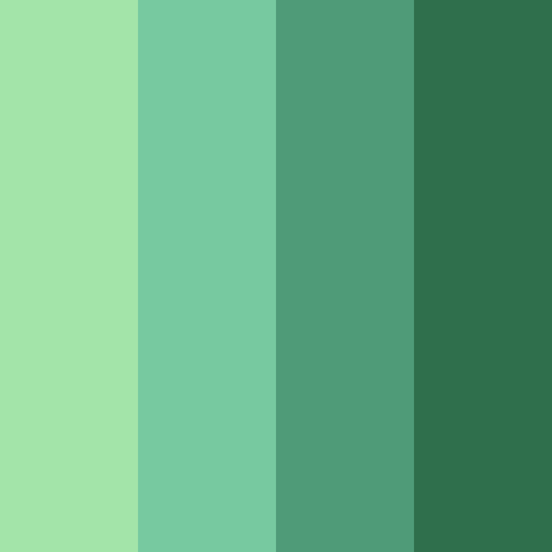 Download emerald echoes color palette PNG image (square)
