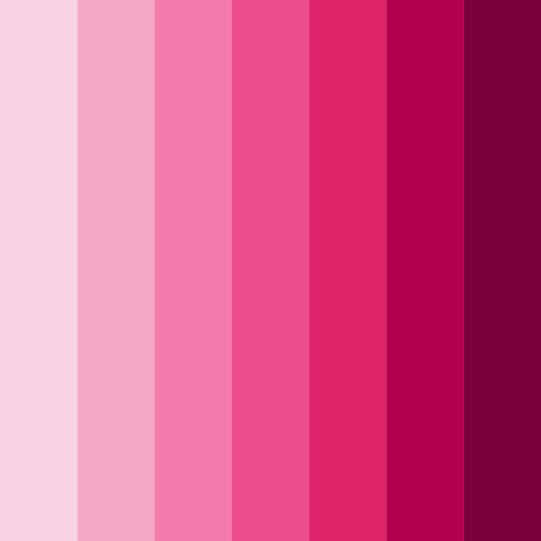 Download vibrant pink color palette PNG image (square)