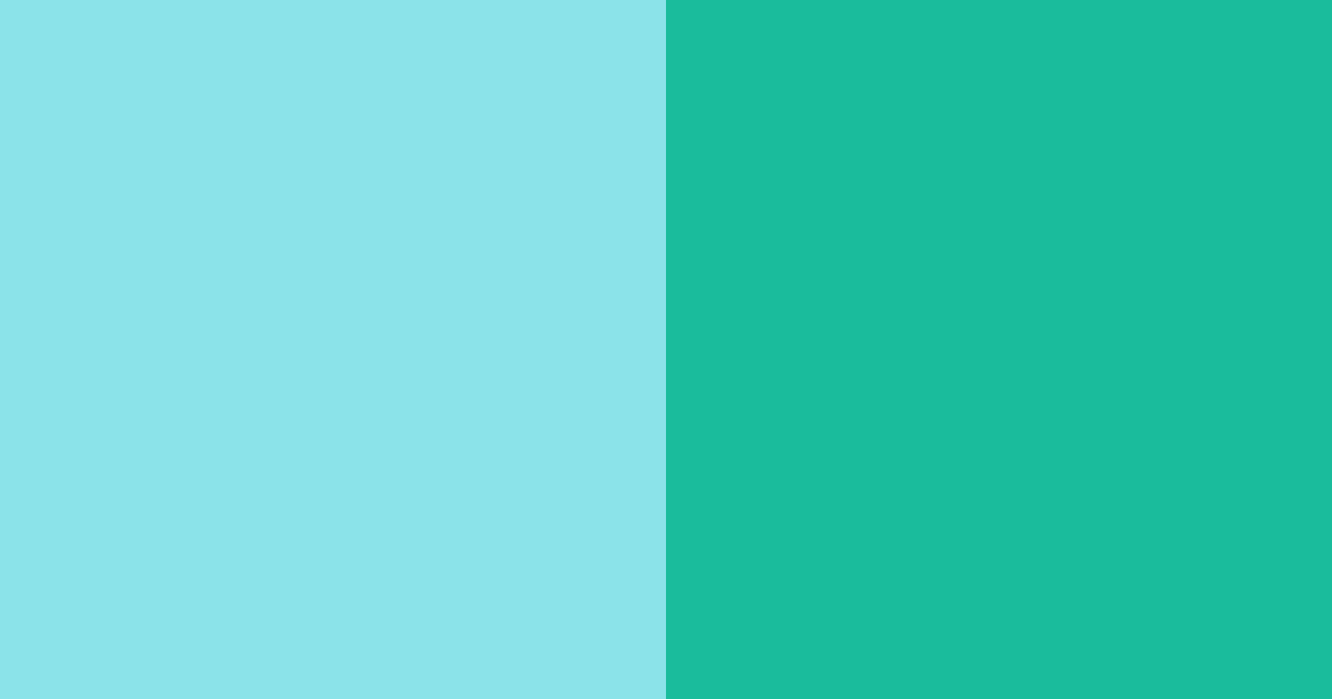 Download bright turquoise color palette PNG image (landscape)