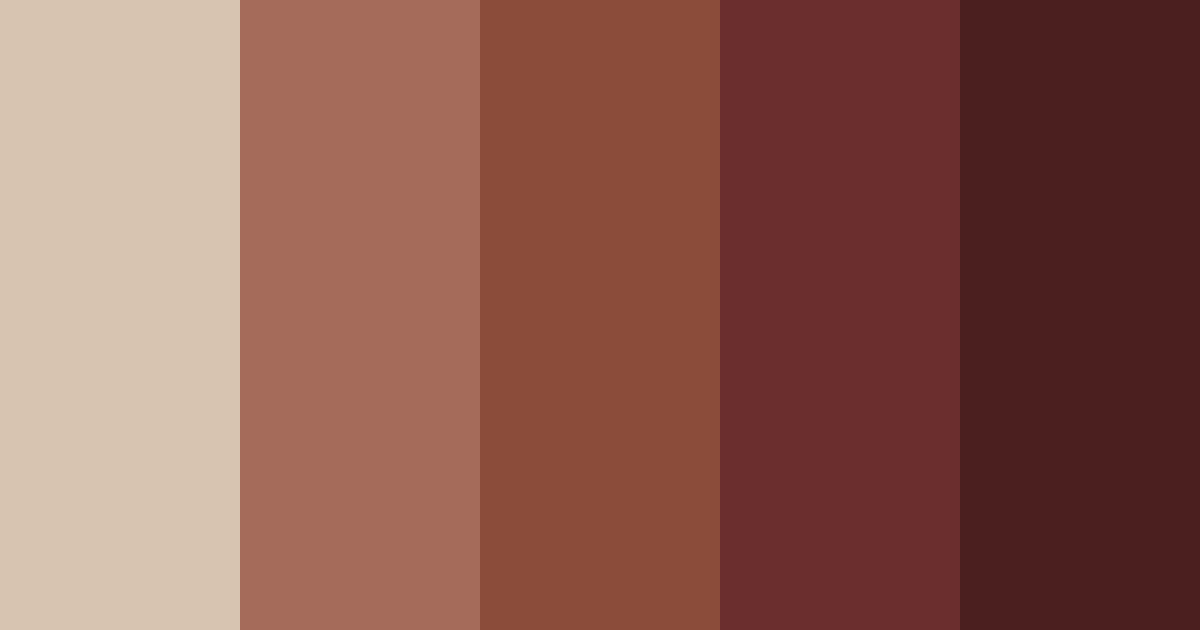 Download chestnut reverie color palette PNG image (landscape)