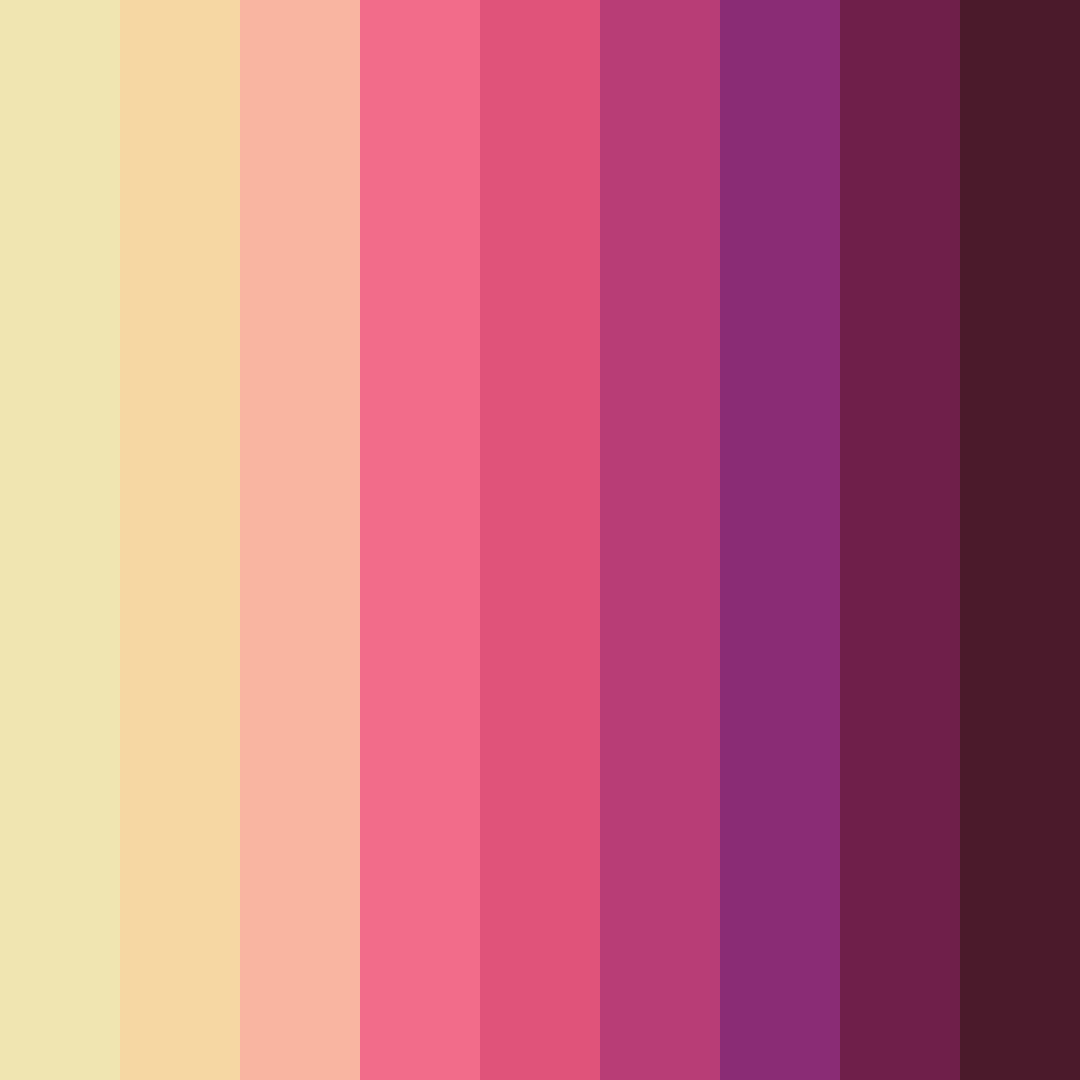 Download soulful brushstrokes color palette PNG image (square)