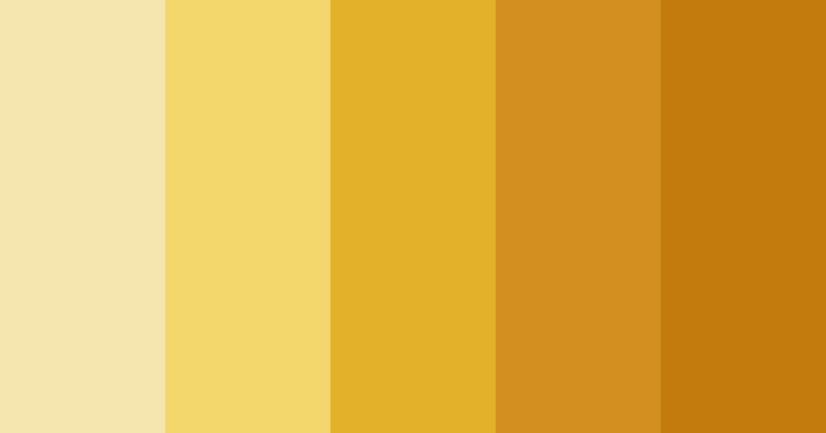 Download golden harvest color palette PNG image (landscape)