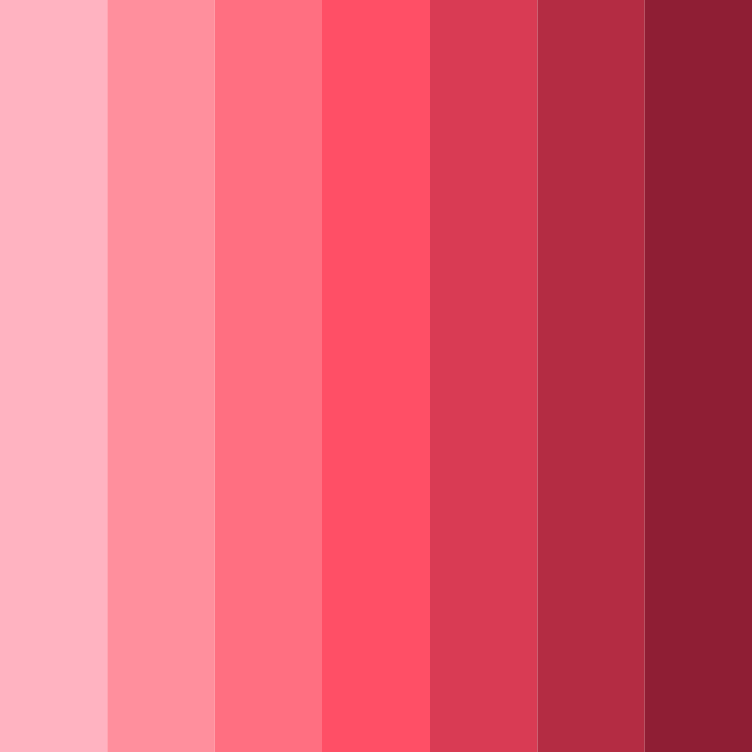 Download pink watermelon color palette PNG image (square)