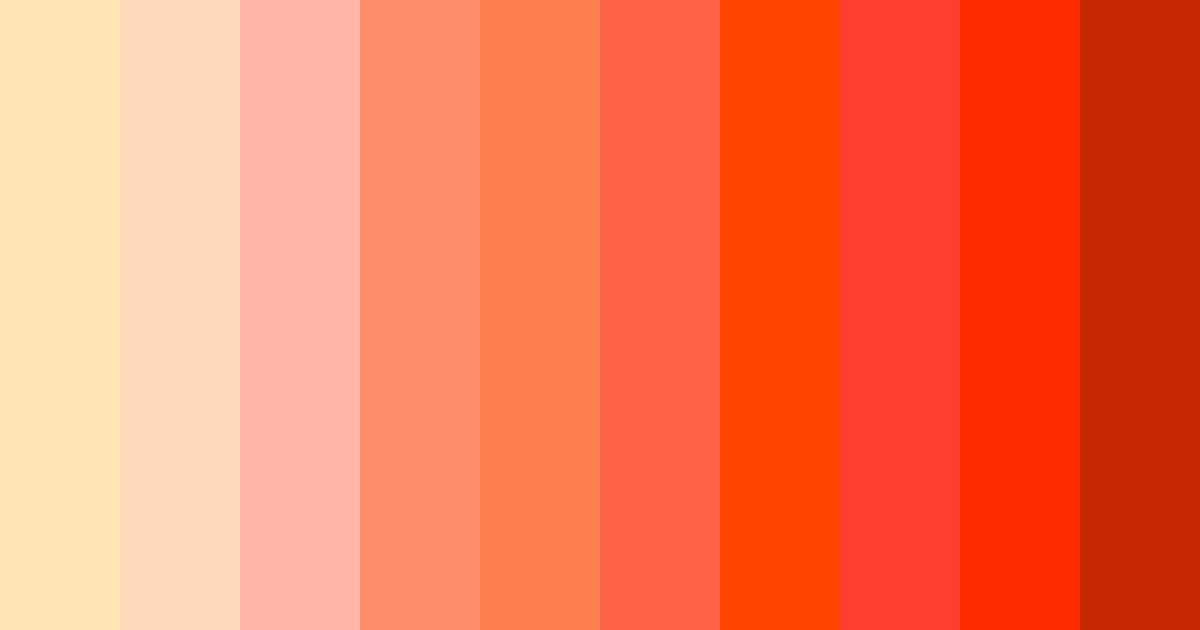 Download coral sunset dream color palette PNG image (landscape)