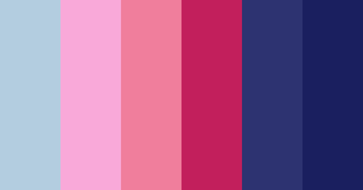 Download royal blue and shocking pink color palette PNG image (landscape)