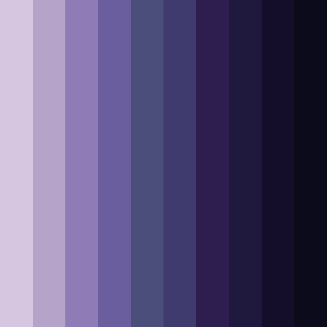 Download midnight amethyst dream color palette PNG image (square)