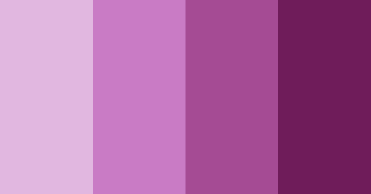 Download violet dream color palette PNG image (landscape)