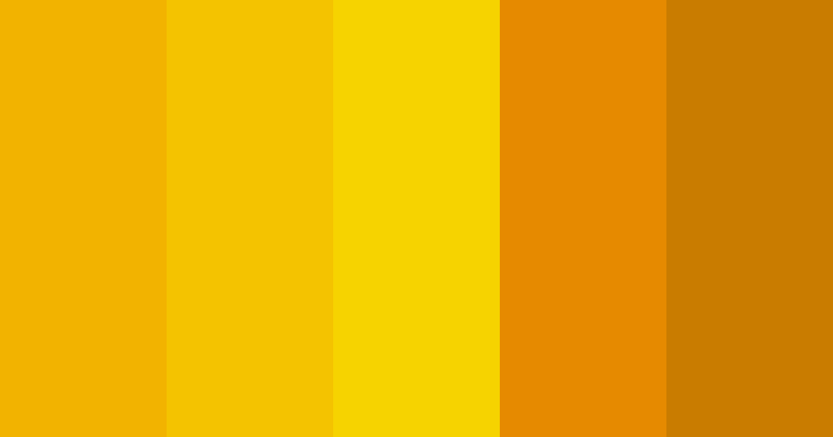 Download golden shades color palette PNG image (landscape)