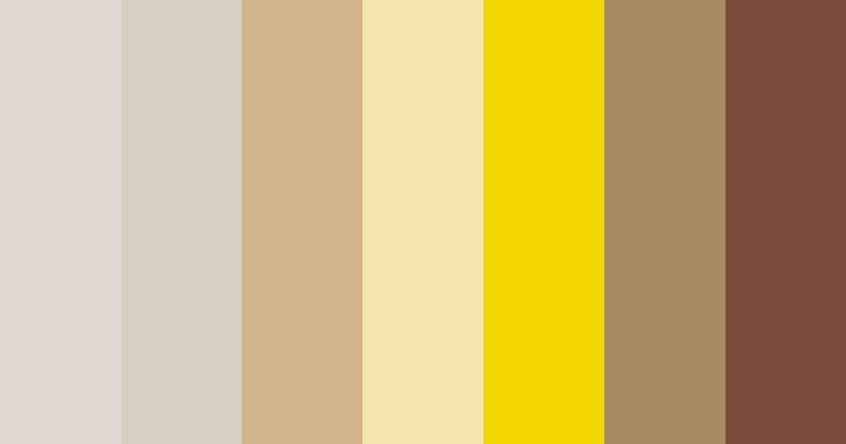 Download warm beige color palette PNG image (landscape)