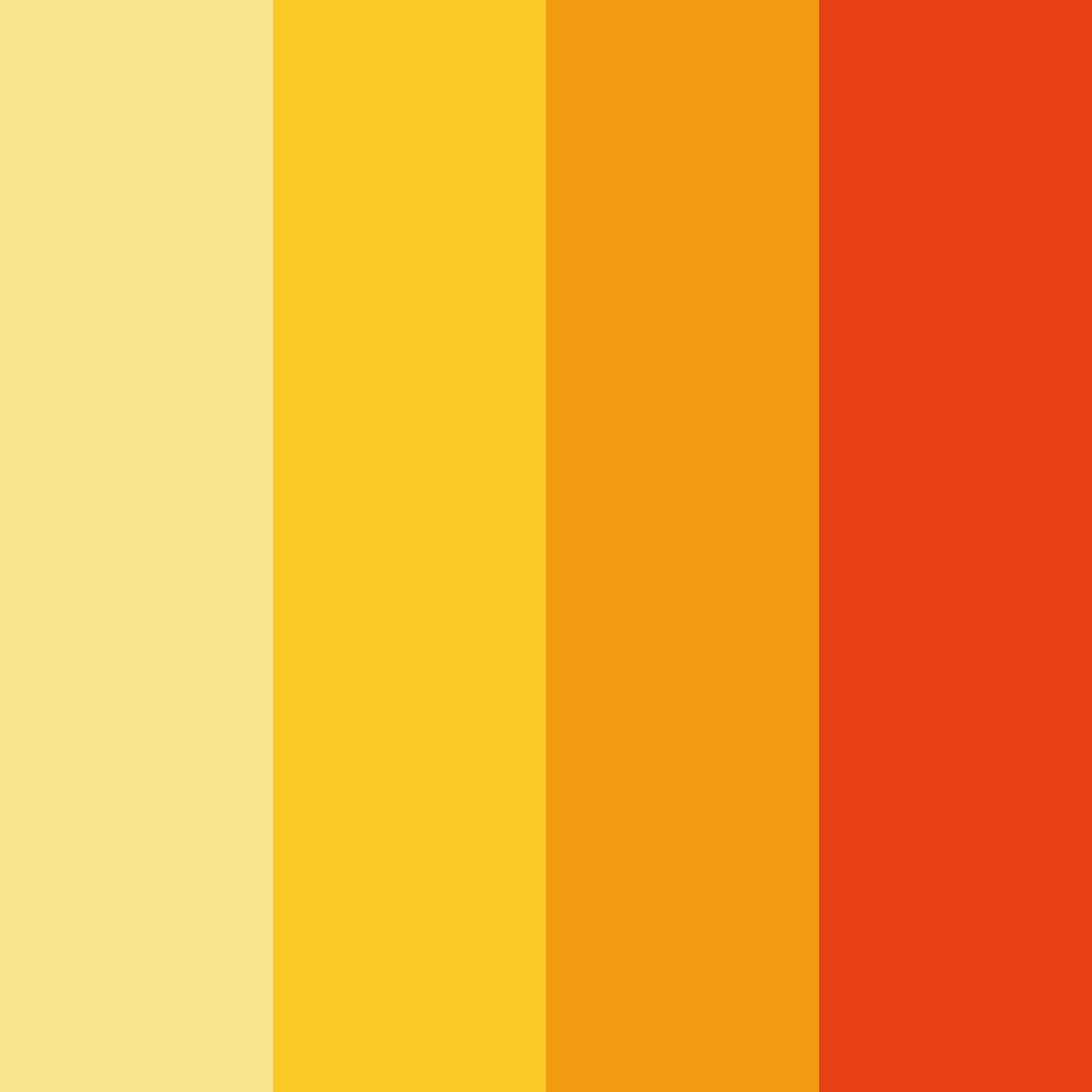 Download saffron yellow color palette PNG image (square)