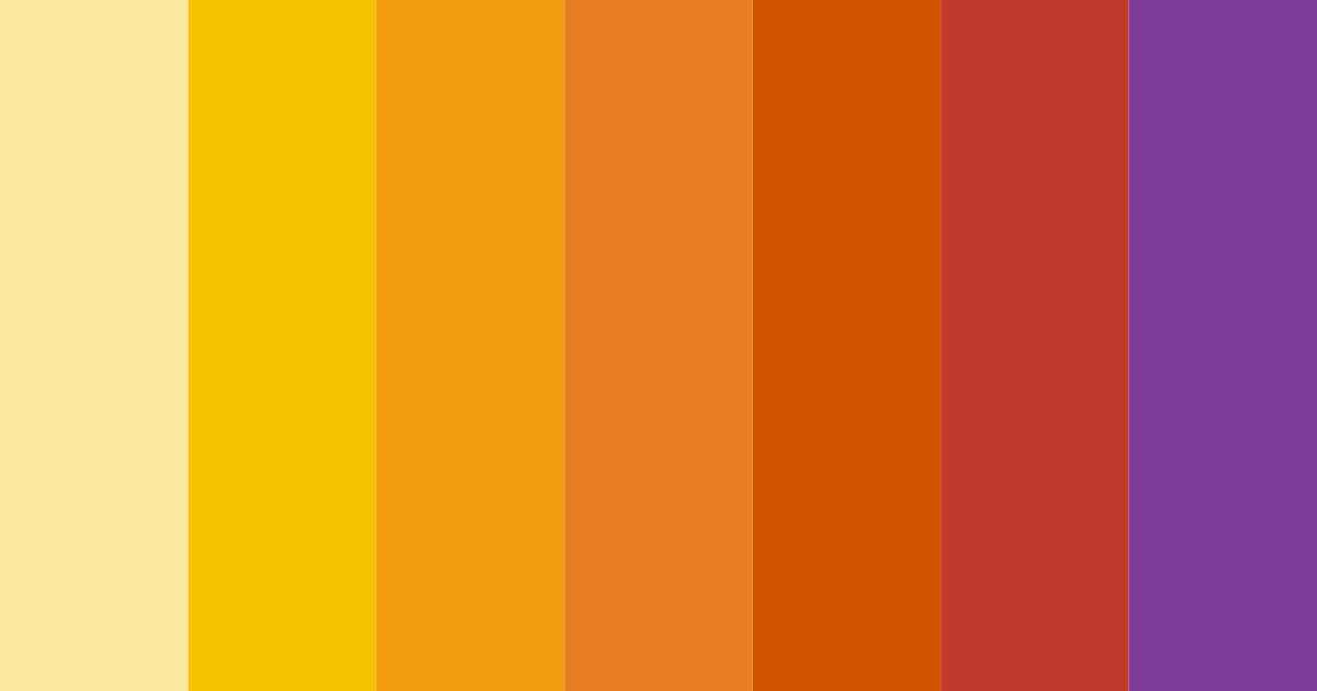 Download yellow sunset color palette PNG image (landscape)