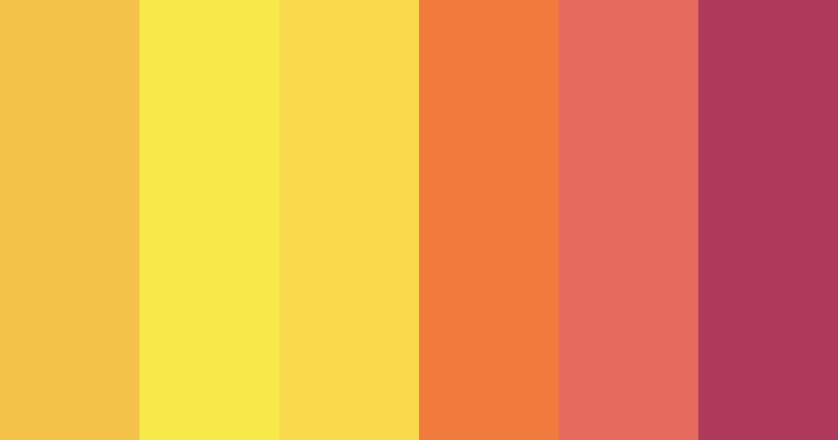 Download engaged yellow color palette PNG image (landscape)