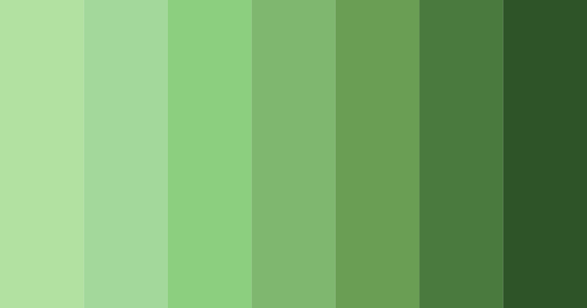 Download emerald embrace color palette PNG image (landscape)