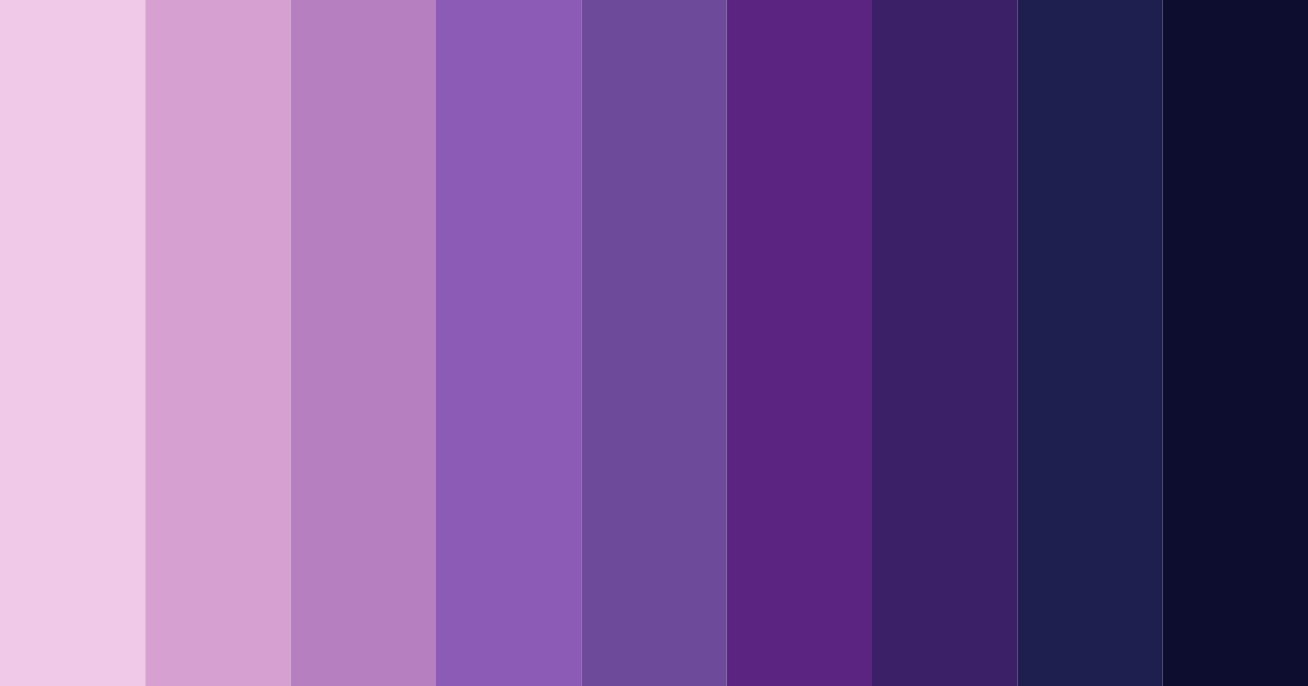 Download twilight dreams color palette PNG image (landscape)