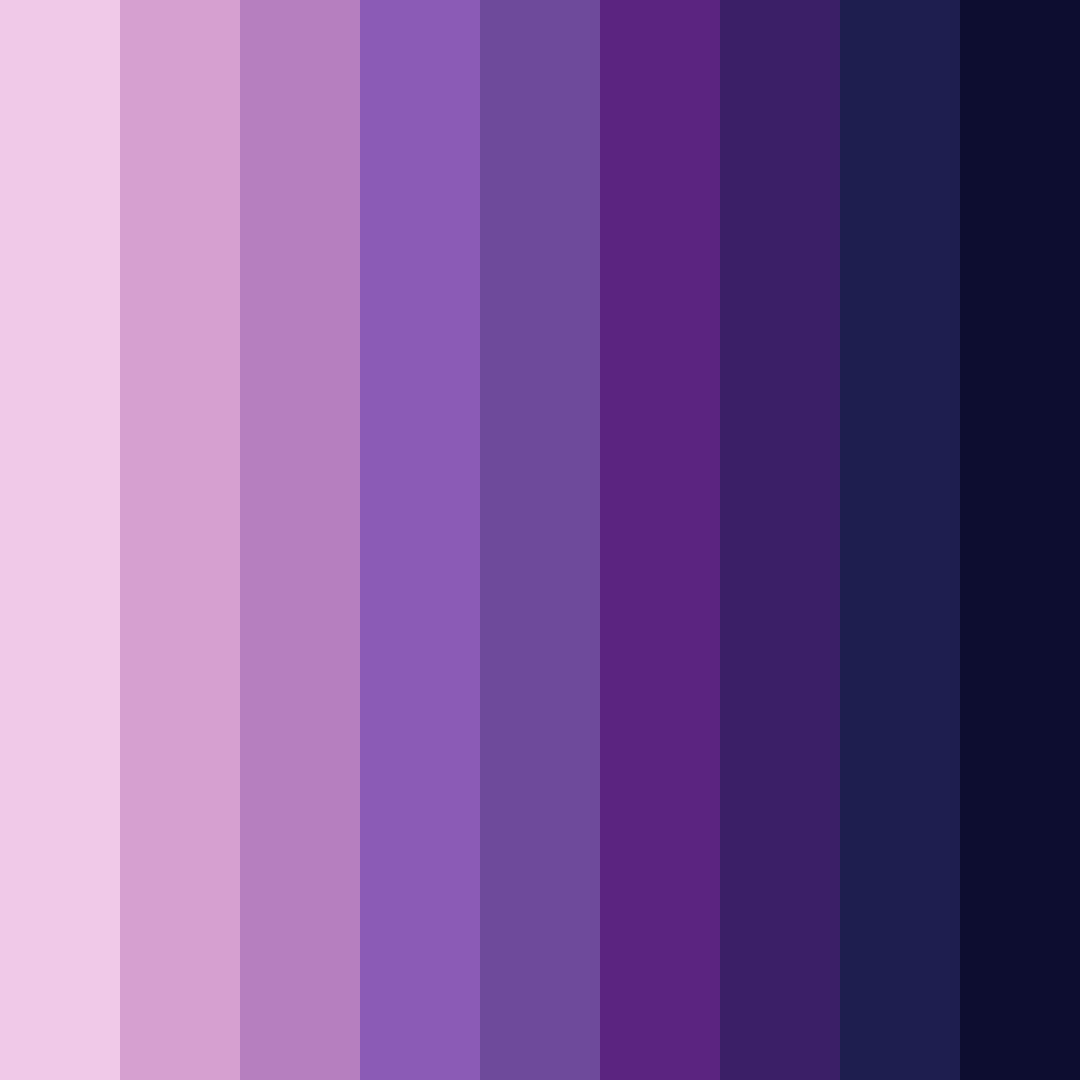 Download twilight dreams color palette PNG image (square)