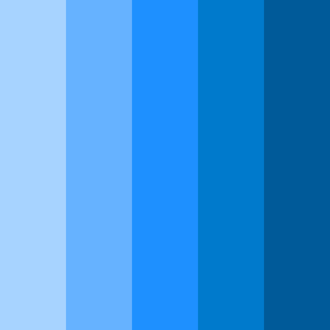 Download azure dreams color palette PNG image (square)