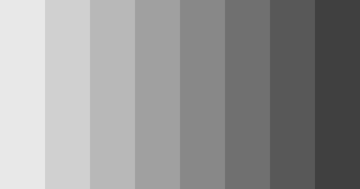 Download gray shades color palette PNG image (landscape)