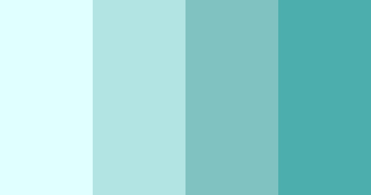 Download serene aqua bliss color palette PNG image (landscape)