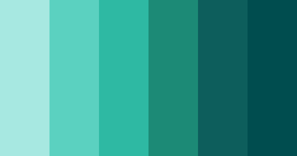 Download teal aurora color palette PNG image (landscape)