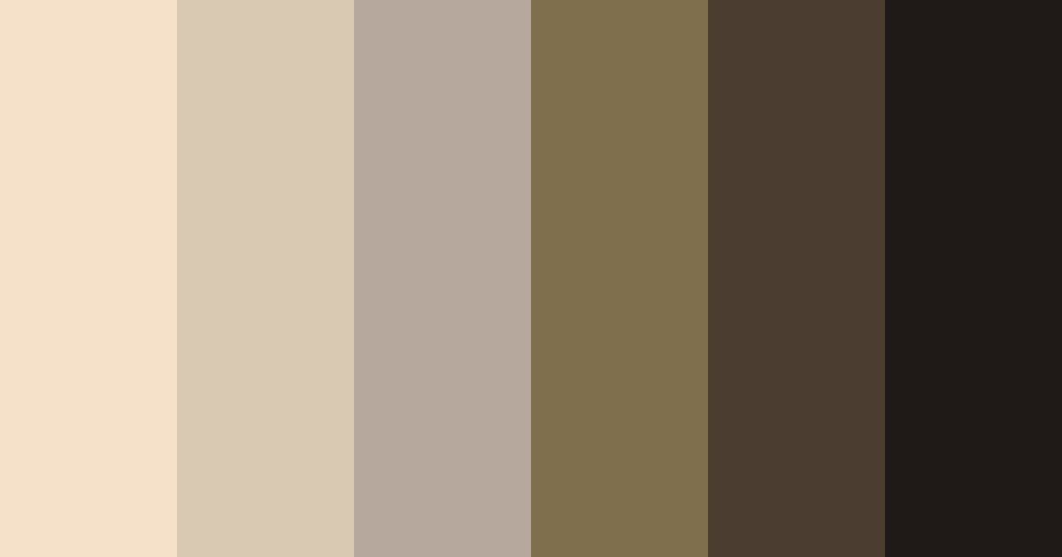 Download brown café color palette PNG image (landscape)