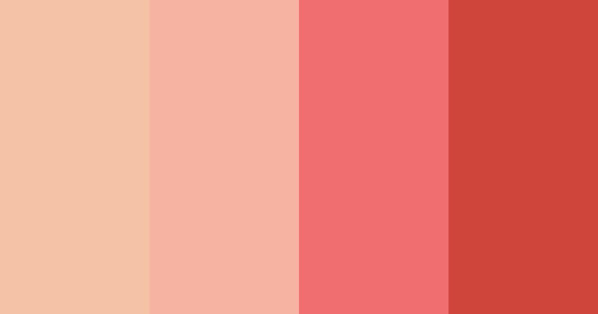 Download blushing sunset color palette PNG image (landscape)