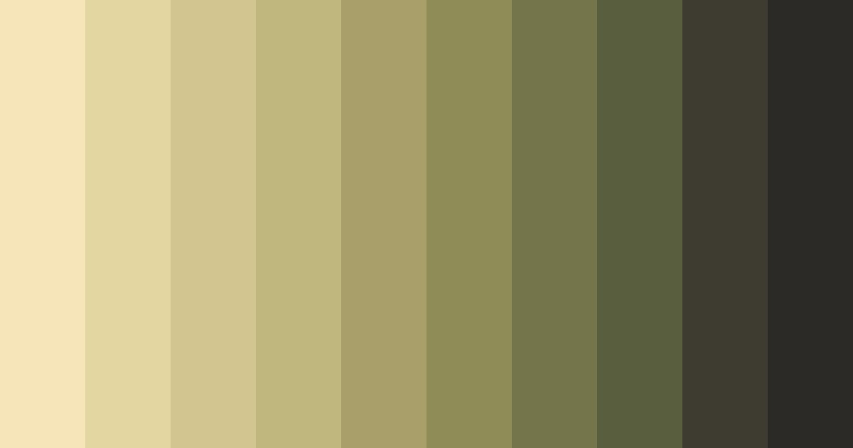 Download shades of beige color palette PNG image (landscape)