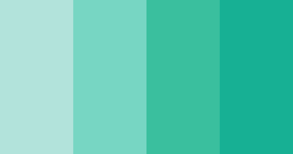 Download teal breeze color palette PNG image (landscape)