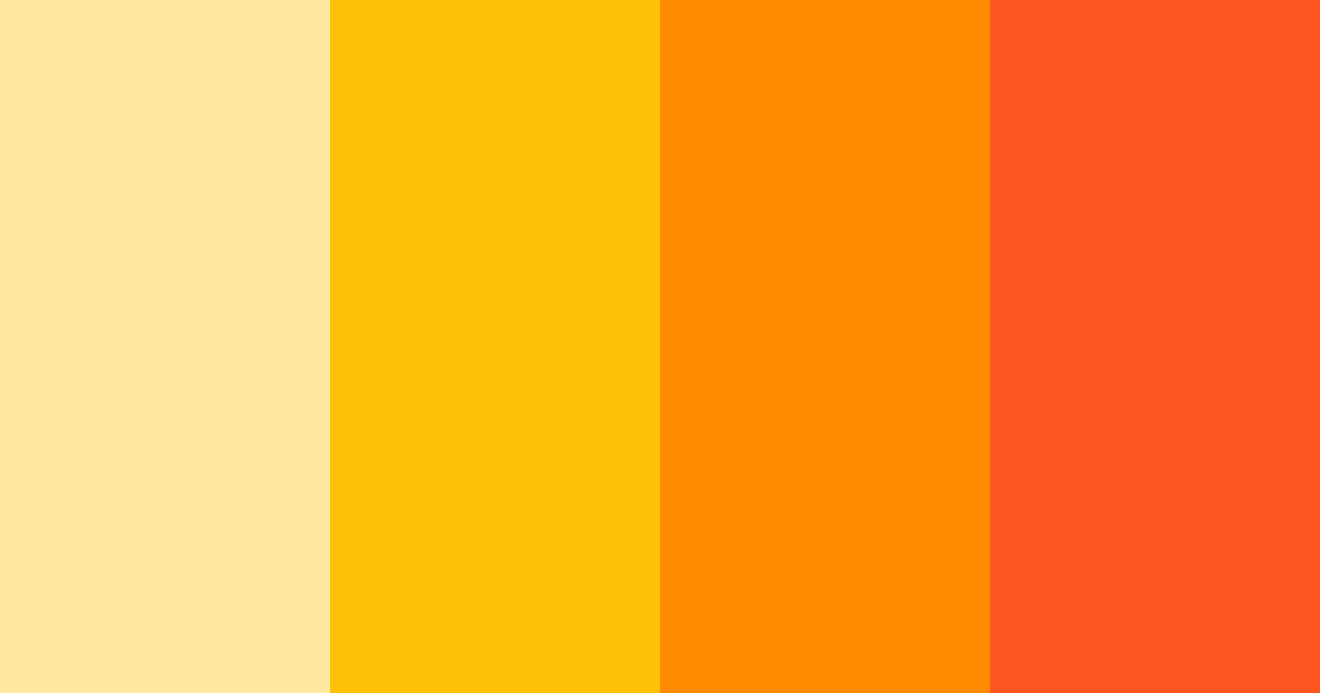 Download orange sunrise color palette PNG image (landscape)