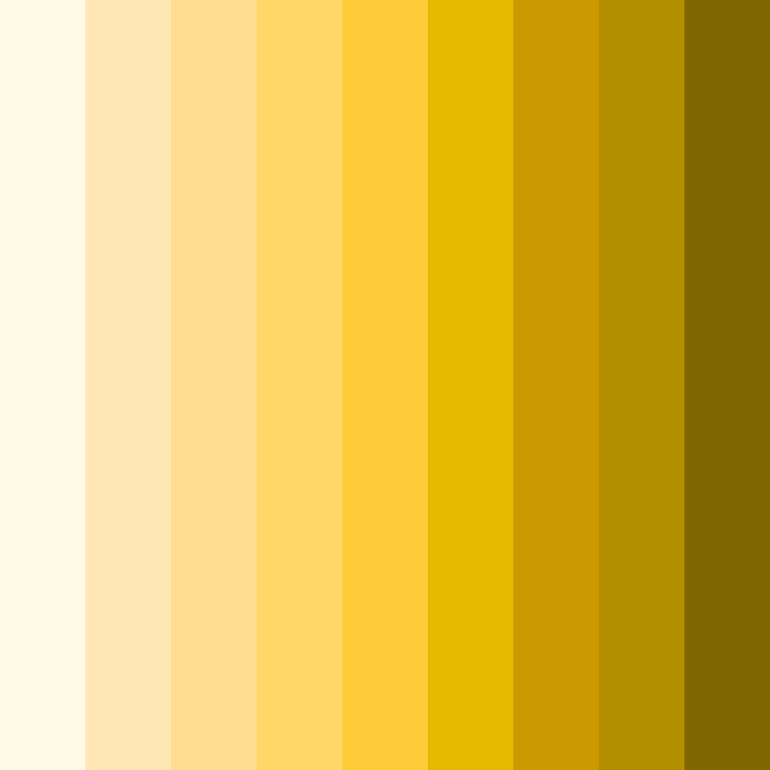 Download creamy yellow color palette PNG image (square)