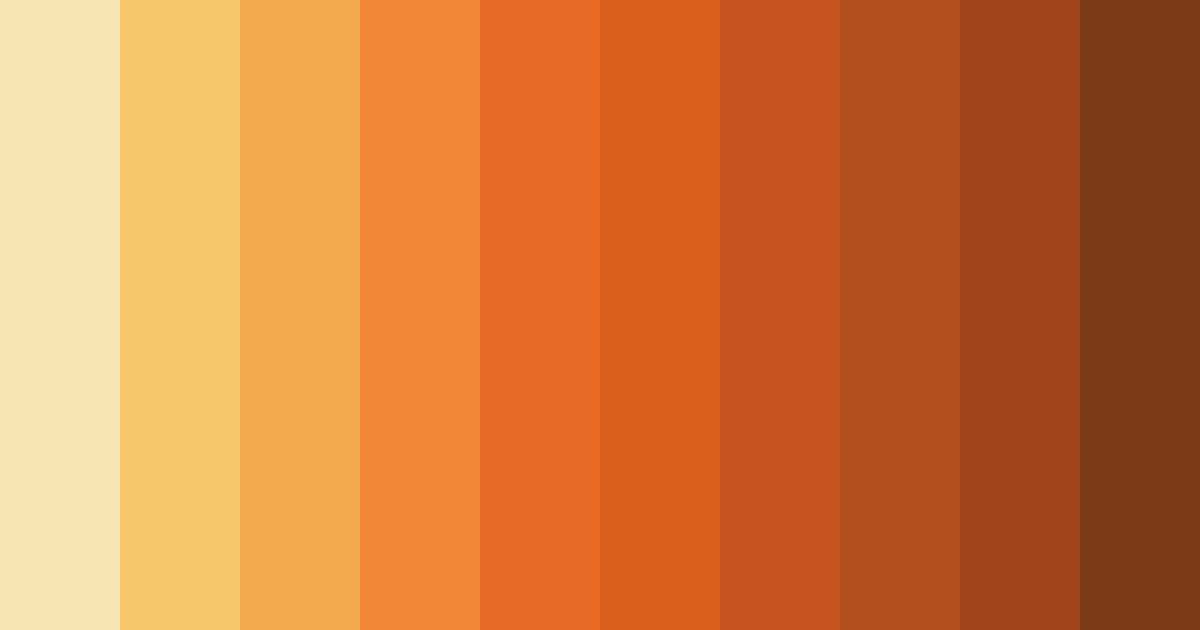 Download sunny citrus fiesta color palette PNG image (landscape)
